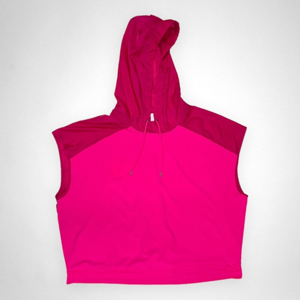 AVIA XXL‎ Sleeveless Hoodie Pullover Windbreaker Pink Jacket Unisex